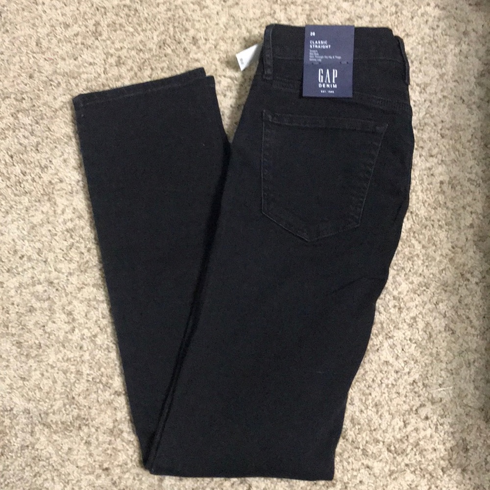 Gap Straight Black Jean NWT - Picture 2 of 5